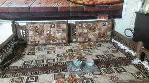  فرش و پشتی تخت سفره خانه سنتی گلیم 